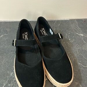 TOMS Women's Black Mary Jane Shoes